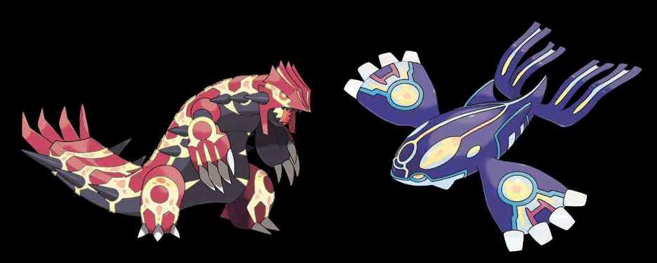 PRIMAL KYOGRE AND PRIMAL GROUDON