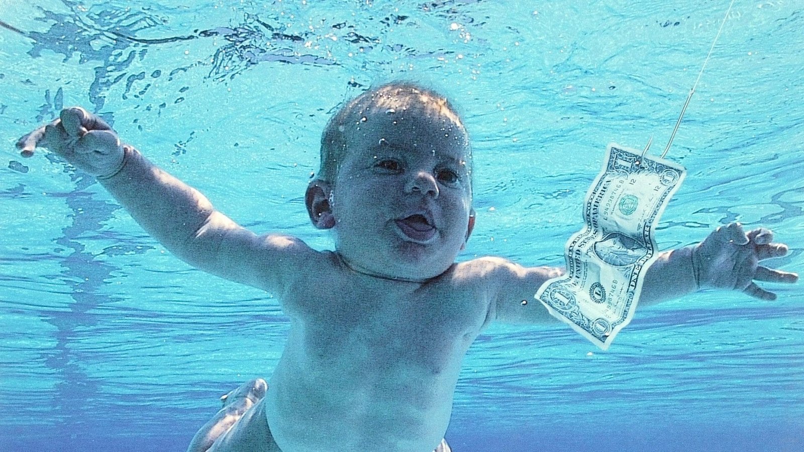 baby on nirvana nevermind cover