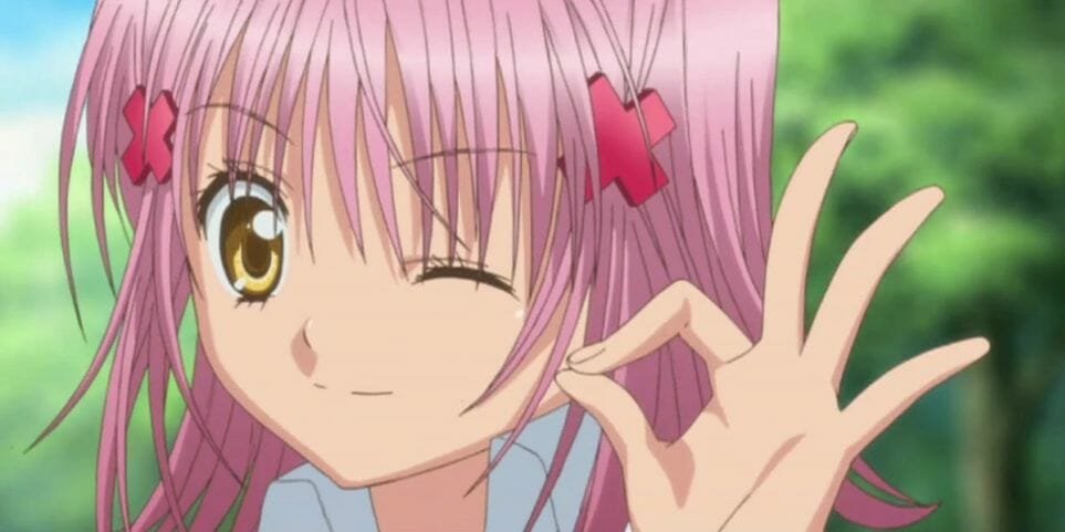 pink hair anime girl Amu Hinamori