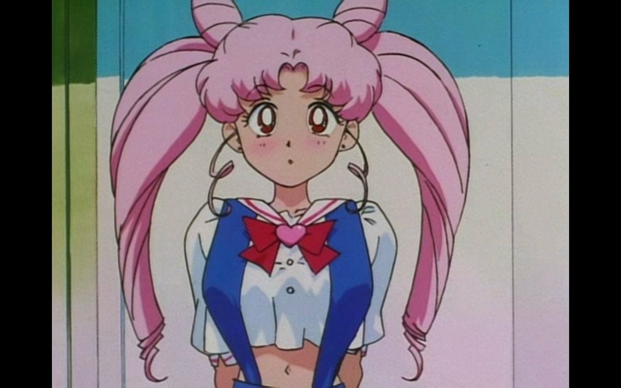 pink hair anime girl Chibiusa