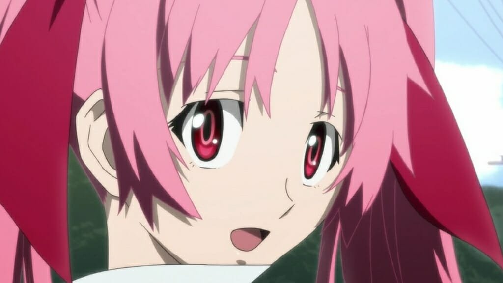 pink hair anime girls Megumi Shimizu 
