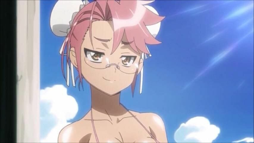 pink hair anime girls Saya Takagi