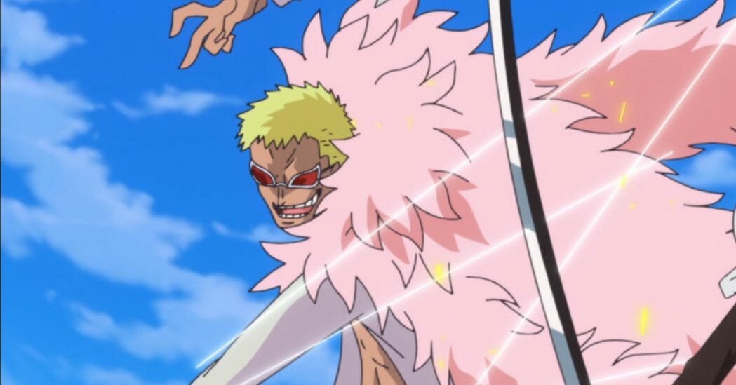 Anime quotes about life: Don Quixote Doflamingo believes that winning is what determines the fate in life in One Piece