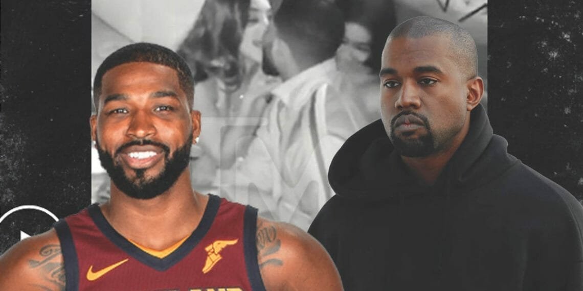 Kanye West and Tristan Thompson