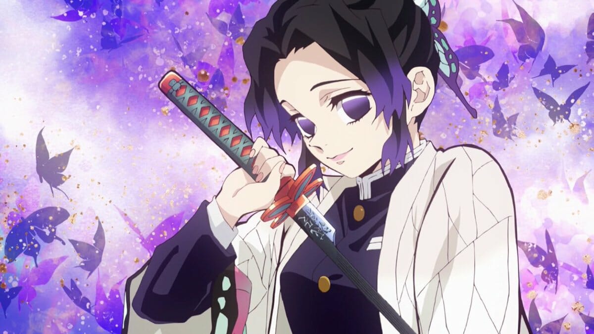 The strongest female anime characters: Shinobu Kochou (Anime: Demon Slayer).