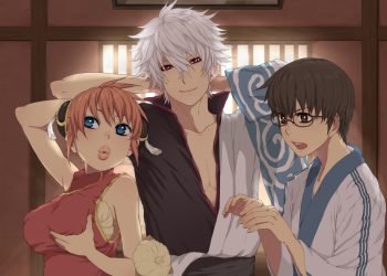 Gintoki, Kagura, and Shinpachi